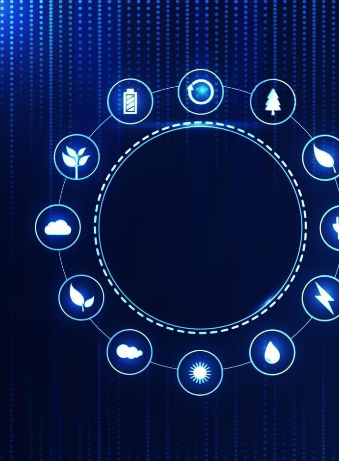 Communications network infrastructure illustration